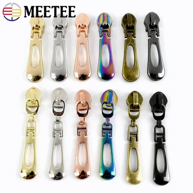 5/10/20Pc Zipper Slider for 5# Nylon Zippers Tape Closure Pocket Zip Head Pull Bag Repair Kit Replacement DIY Sewing Accessories