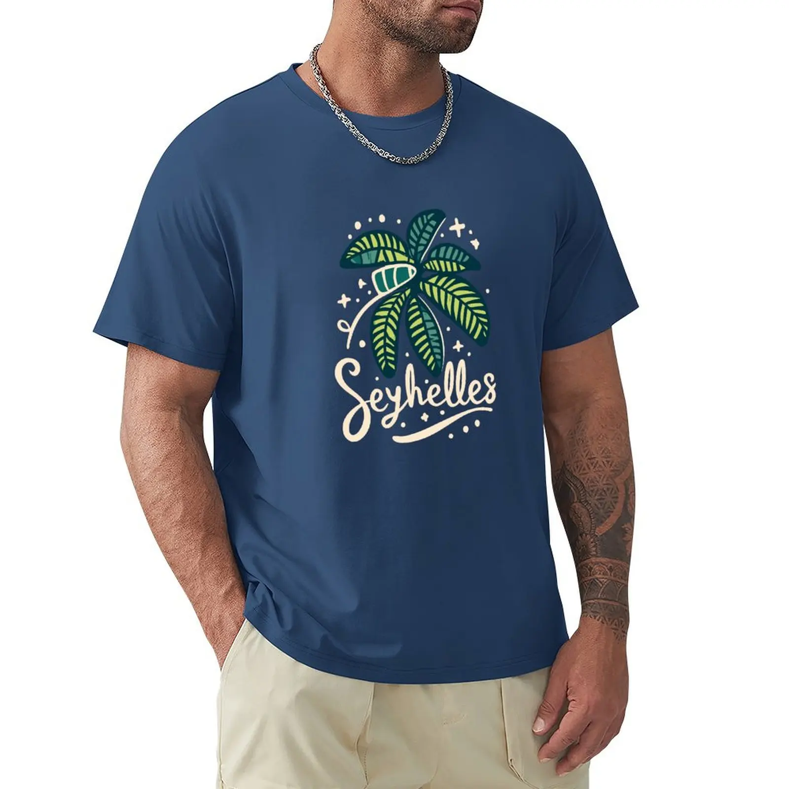 Seychelles _ Seychellois _ Seychelles Flag _ Seychelles Island T-shirt oversizeds blacks plain Short sleeve tee mens t shirt