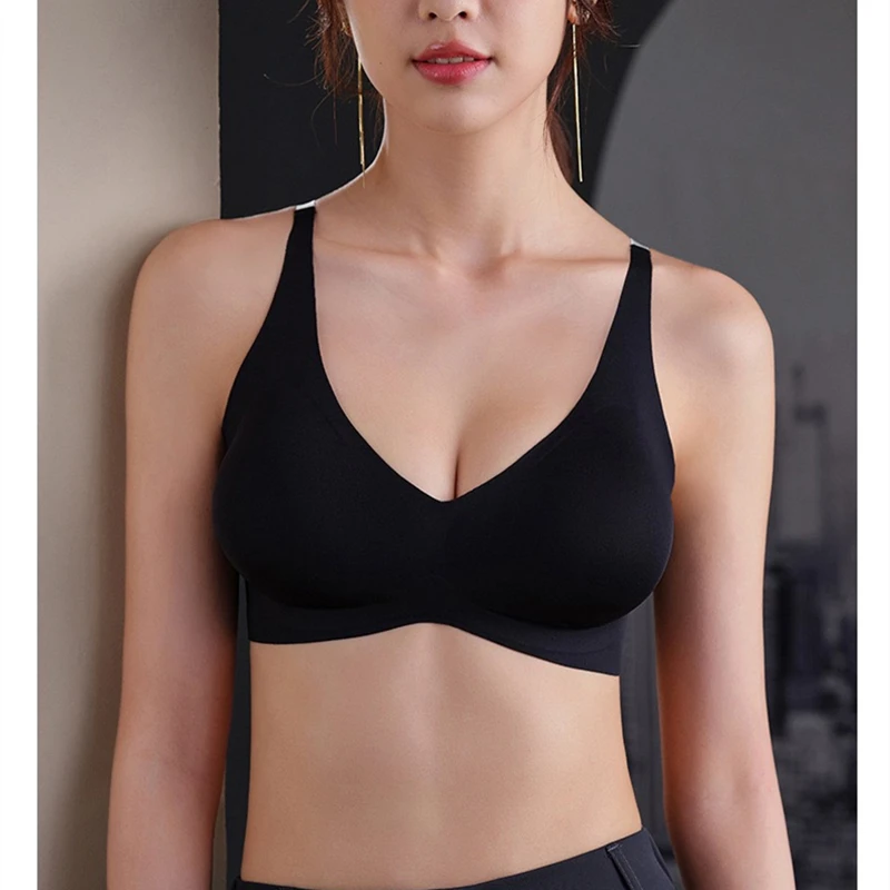 Expanded Seamless Underwear Without Rims Sexy High-quality Gathered Adjustable Breast-feeding Comfortable Women\'s Bra