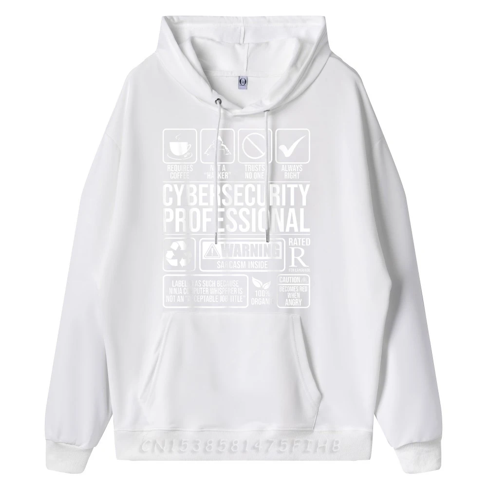Cybersecurity Professional Hacker Certified Tech Female Family Hoodies O Neck New Year Day Hoodies Graphic Long Sleeve Hoodies