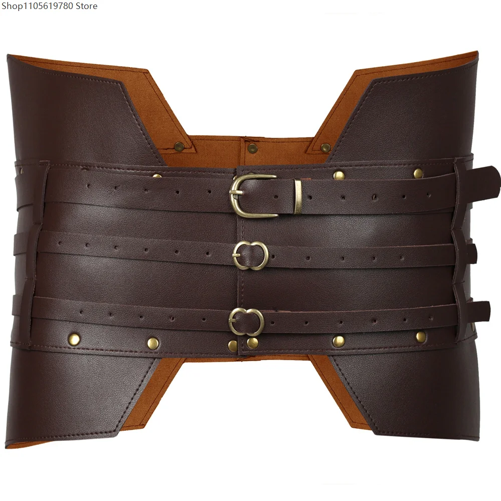 Cinto Largo de Couro PU Vintag - Medieval Men'S Accessories avaliação e preço