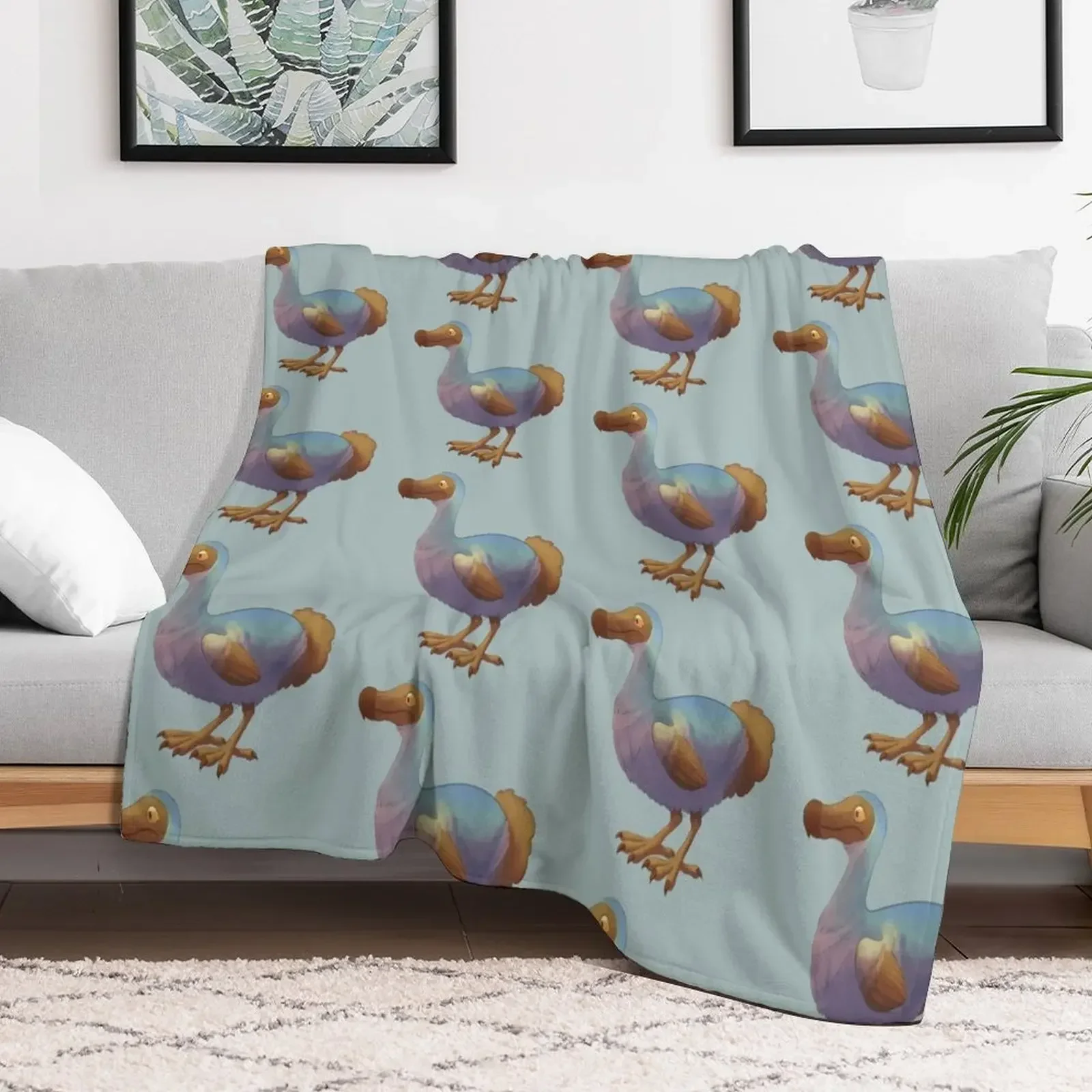 Dodo bird Throw Blanket sofa bed Baby for sofa Thermals For Travel Blankets