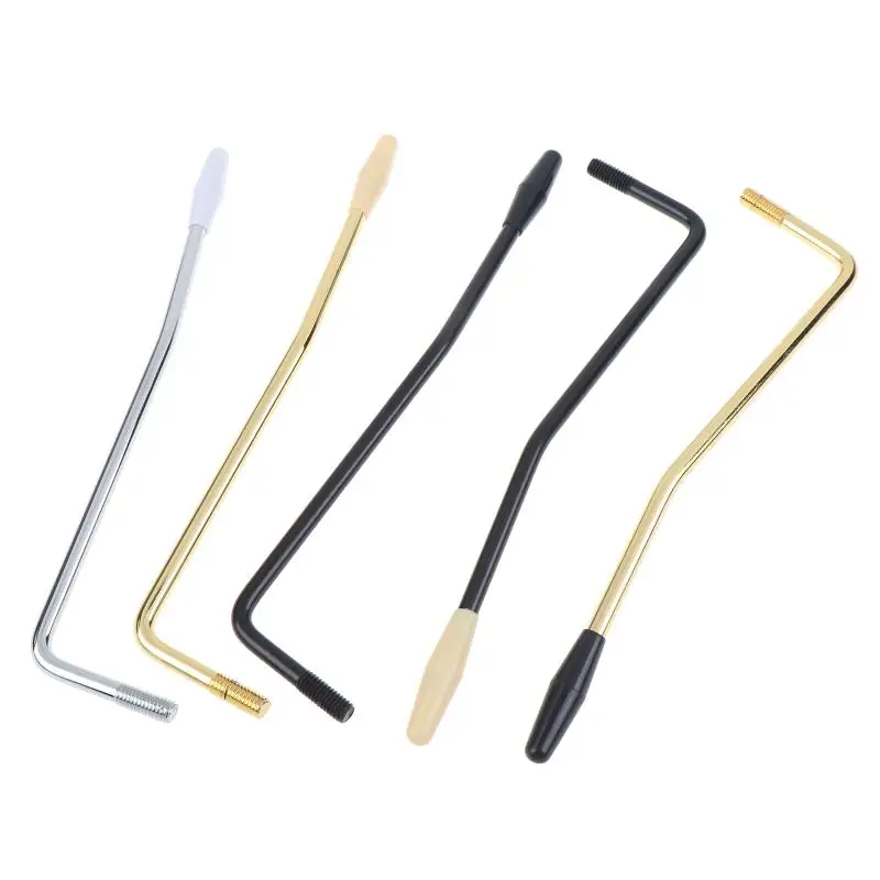 M6 Whammy Bar Tremolo Bridge Arm Sturdy Metal Guitar Replacement Part for Electric Guitar Customization Chrome Black