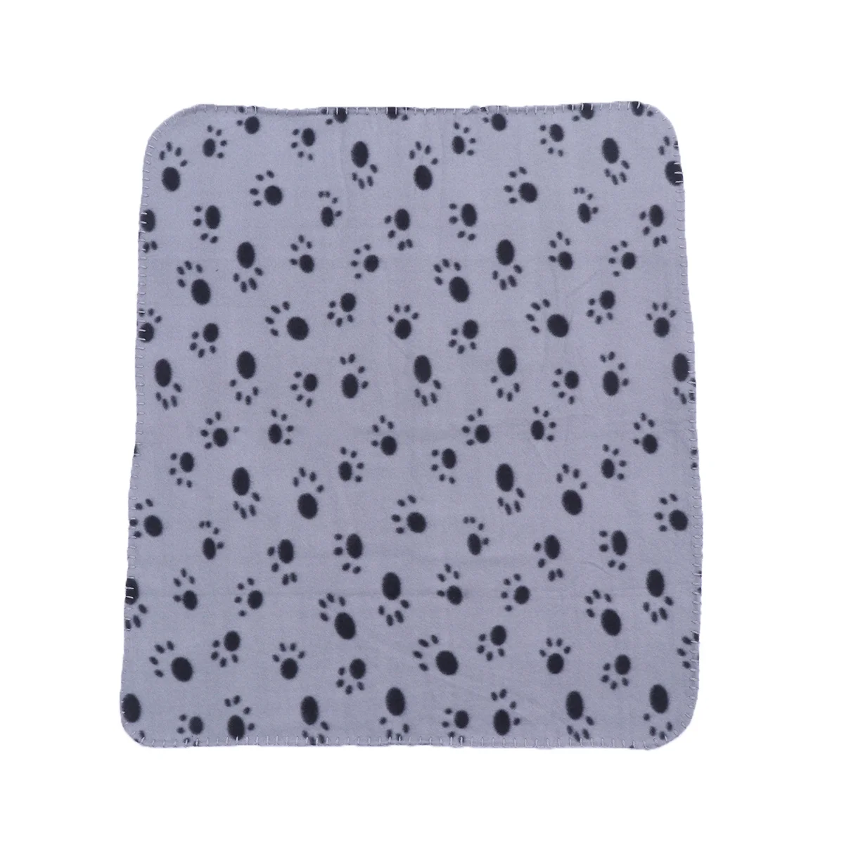 

Warm Pet Blanket 1 Piece Dog Claw Print Soft Sleeping Mat for Dogs Cats Winter Autumn Use 70x60cm Grey Black Blanket for Pets