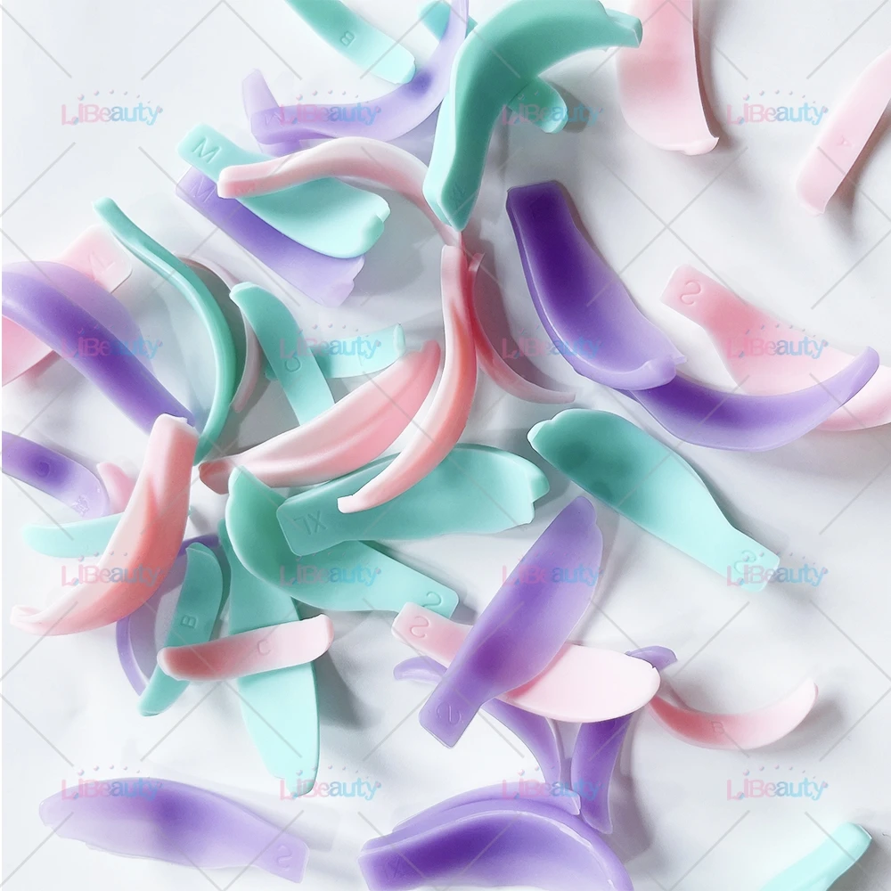 7 Paris wiederverwendbare Wimpernlift Schild Pad Wimpern Lockenstab Silikon Wimpernzange Zubehör Applikator Make-up-Tool