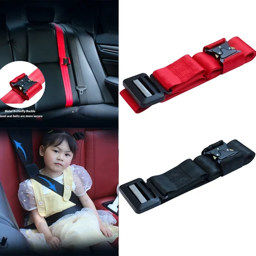 Retenedor de ajuste de cinturón de seguridad, hebilla de Clip de cinturón de seguridad para niños, retenedor de ajuste de correa de coche, tipo cinturón de seguridad, accesorios interiores