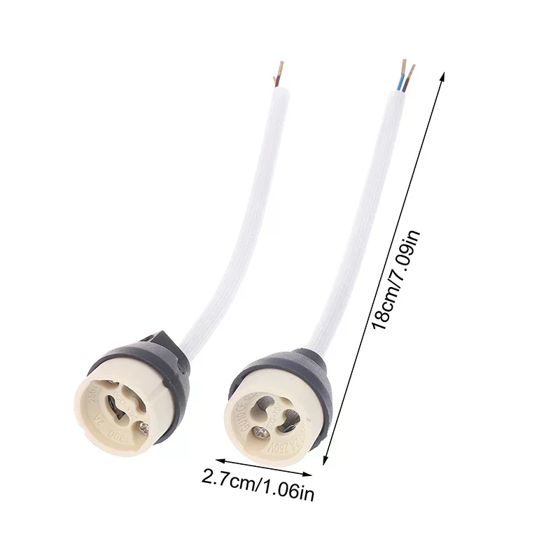 

4 шт., керамический цоколь GU10, адаптер, разъем для провода, фарфоровый галогенный патрон GU10, держатель лампы для светодиодной точечной лампы