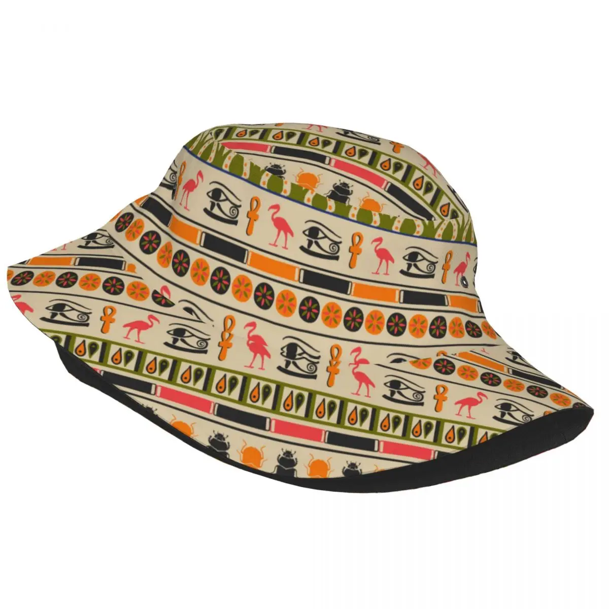 Fisherman Hat Unisex Bob Cap Egyptian Ornament (1) Hip Hop Gorros Panama