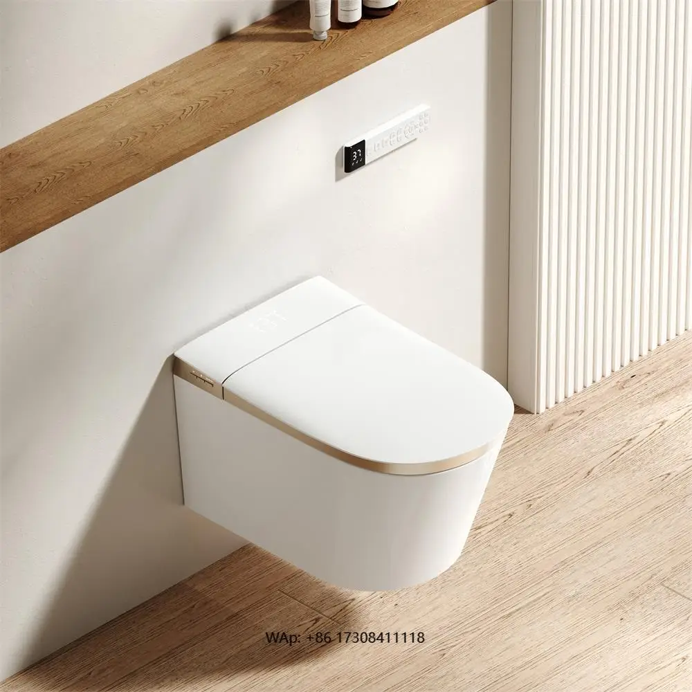 

Automatic Electric Wall Mount Hung Smart Toilet Inodoros Toilette Inteligente Intelligent Bidet Bowl Toilet for Bathroom