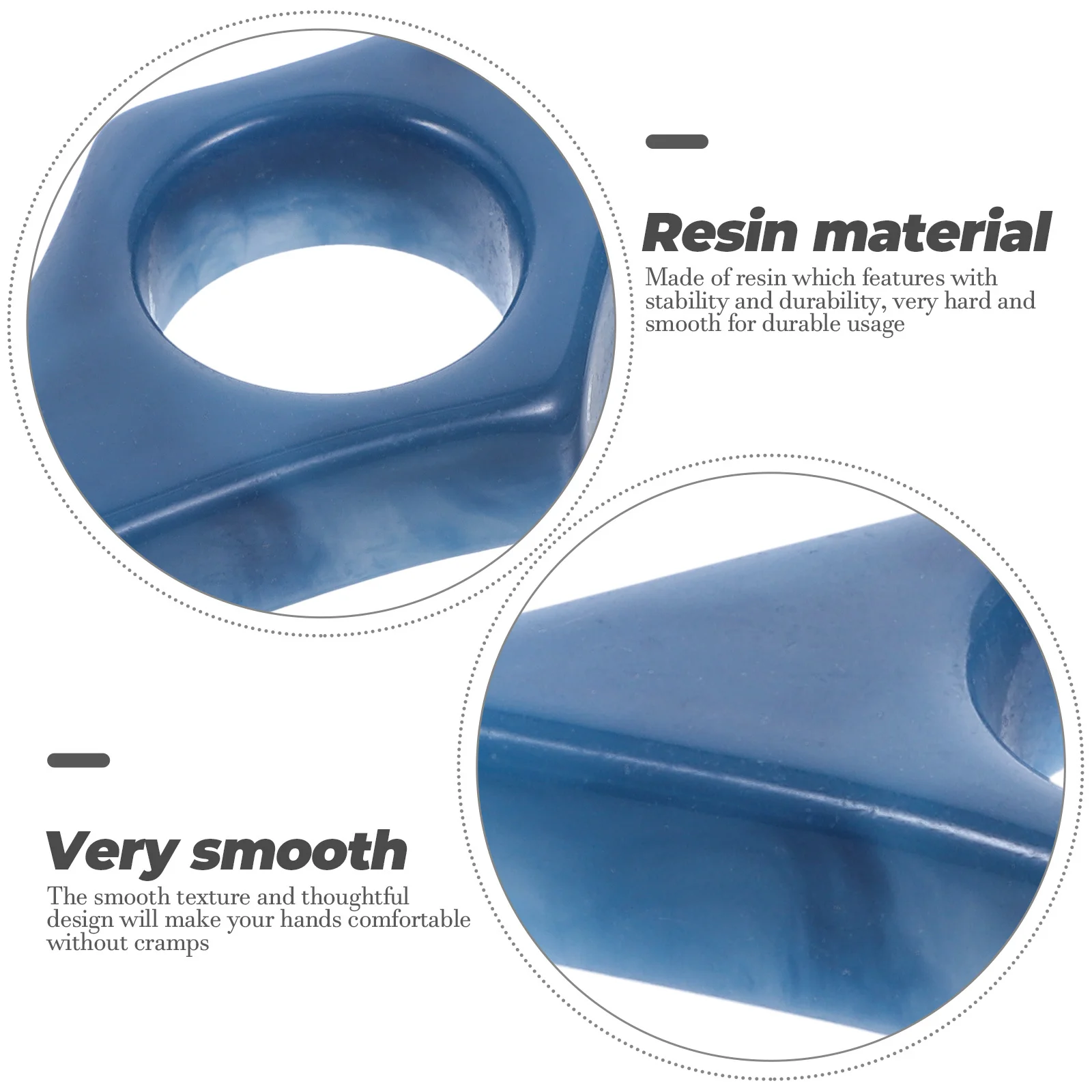 

6Pcs Portable Resin Thumb Ring Page Holders Convenient Book Page Spreaders for Reading and Marking Household Book Holder