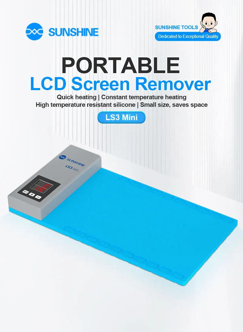 SUNSHINE LS3 mini Below 10.5inch LCD Screen Remover Heating Stage Separator Pad For Phone Repair Separation Pad