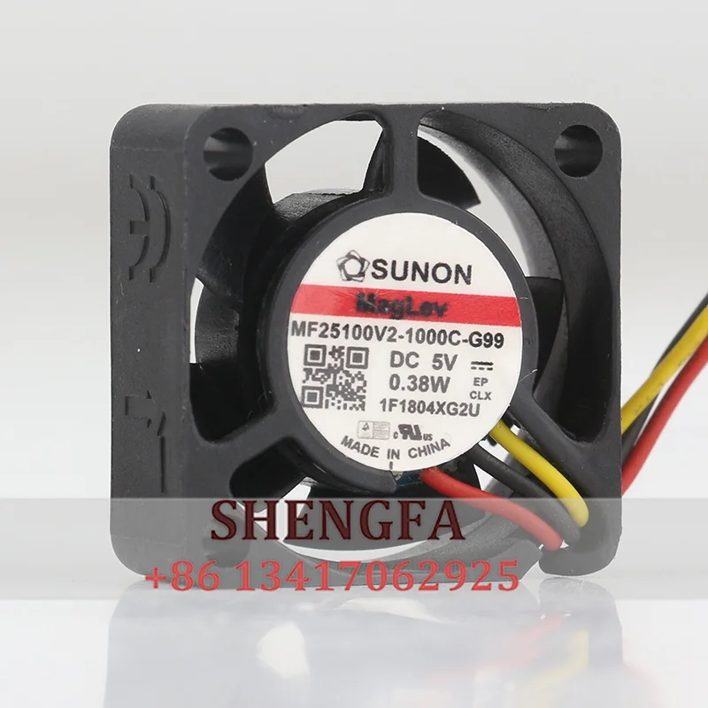 MF25100V2-1000C-G99 SUNON Jianzhun 2510 25X25X10MM 2.5CM 12V 24V 48V DC5V 0.38W Silent Mini Cooling Fan