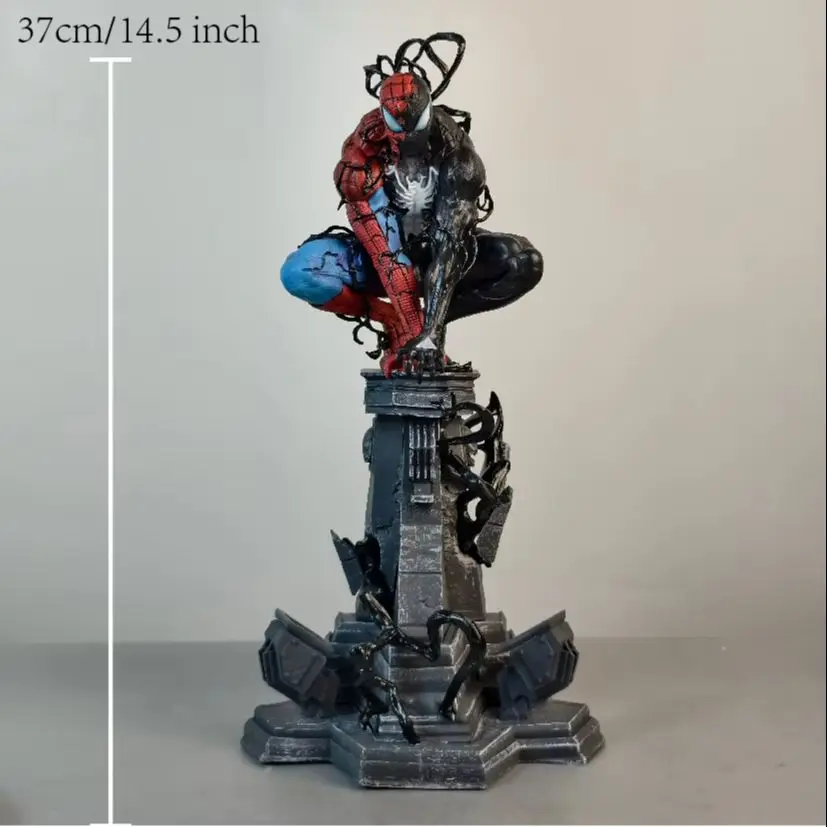 37cm 14.5 inch Anime Spider-Man Figures Pvc Statue Desktop Ornamen Collection Statue Model Decoration Room Desk Toys Gifts image 3