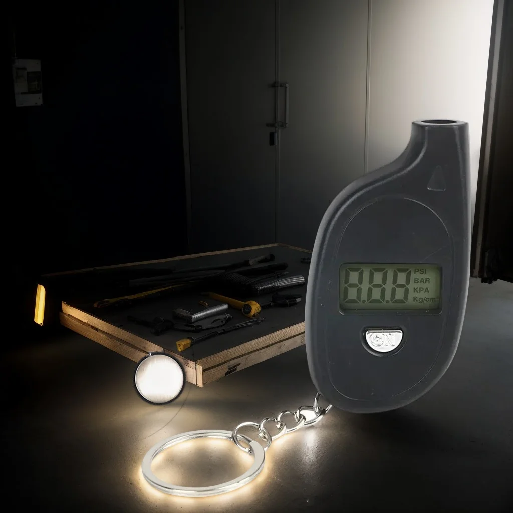 

​ ​ Цифровой тестер давления в автомобильных шинах-манометр с ЖК-дисплеем для сигнализации безопасности мотоцикла ​ ​