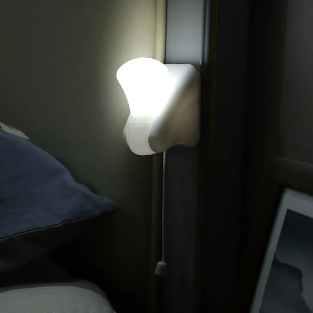 

3Pcs Pull String LED Light Tent Bulb Lamp Portable Camping Light Closet Bedroom Hallways Outdoor Power Outages