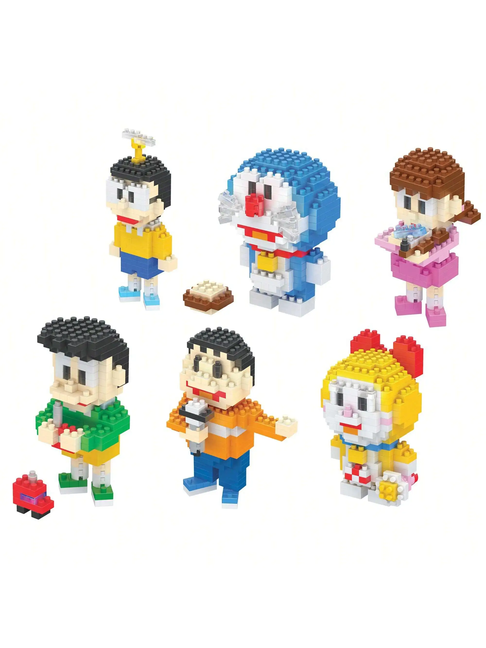 building blocks  particle cartoon kawai desktop ornaments Halloween birthday gifts Christmas toys Cuddly toy Dinosaur Puzzle