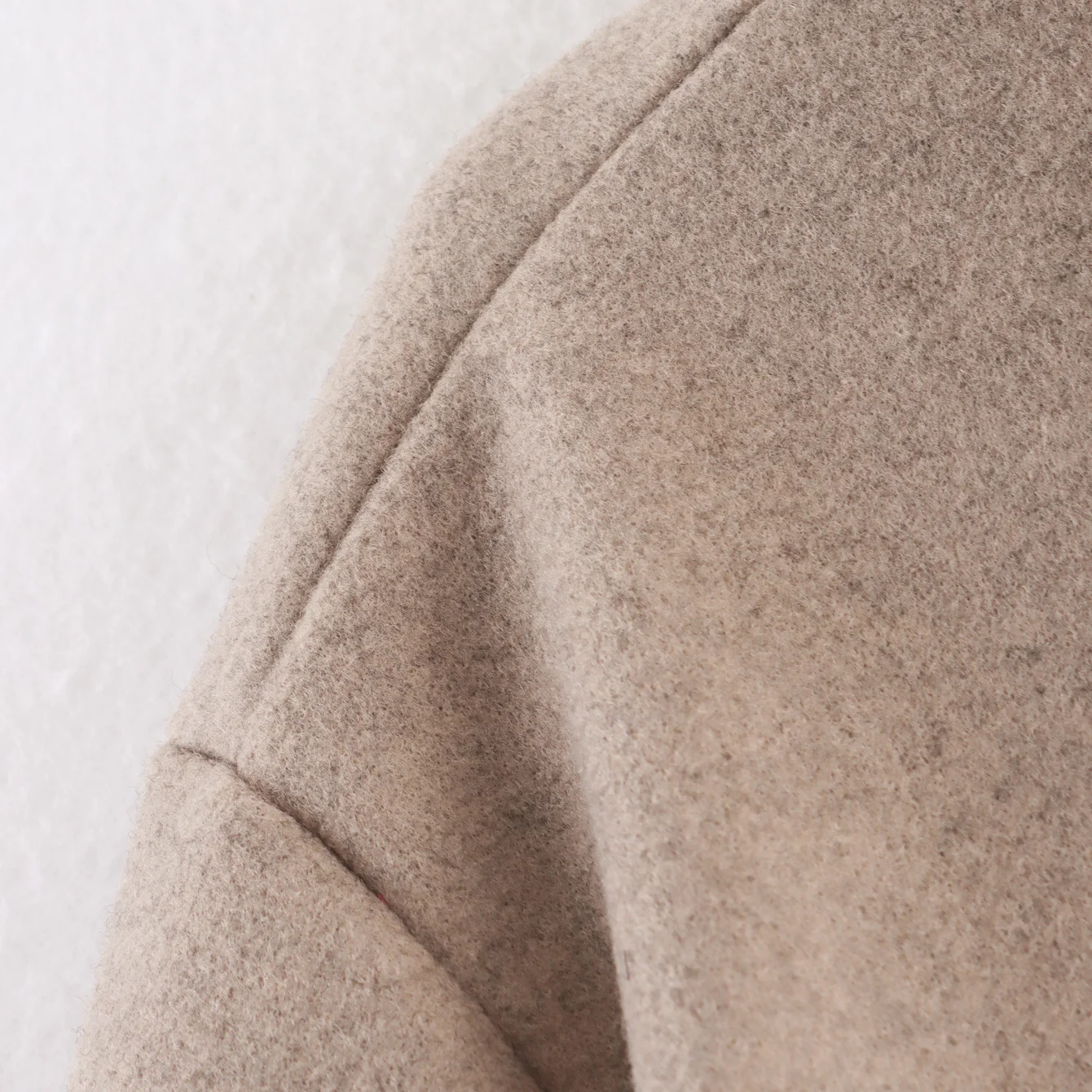 

JNLEAOG Autumn New Women's Long Double Color Woolen Coat Thiened Collar Jaet Street Sle Polyester Fiber Ladies Coat