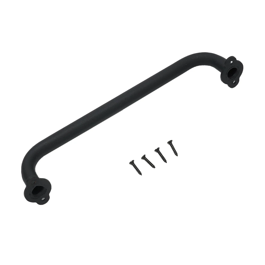 Sliding Barn Door Pull Black Cabinet Handle Furniture Hardware Kitchen Door Knobs Carbon Steel Cupboard Wardrobe Drawer Pulls