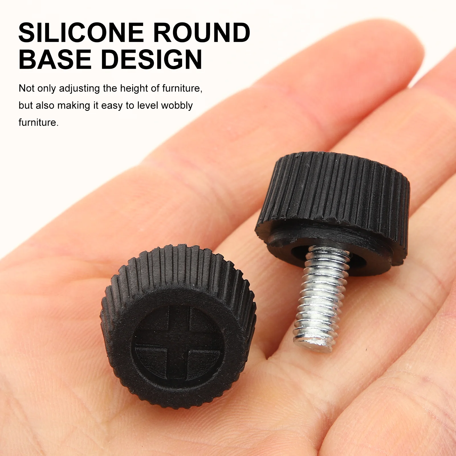 

20Pcs Adjustable Furniture Levelers Table Legs Cabinet Foot Leveling Feet Silicone Non-Slip Base Heavy Duty Furniture Feet