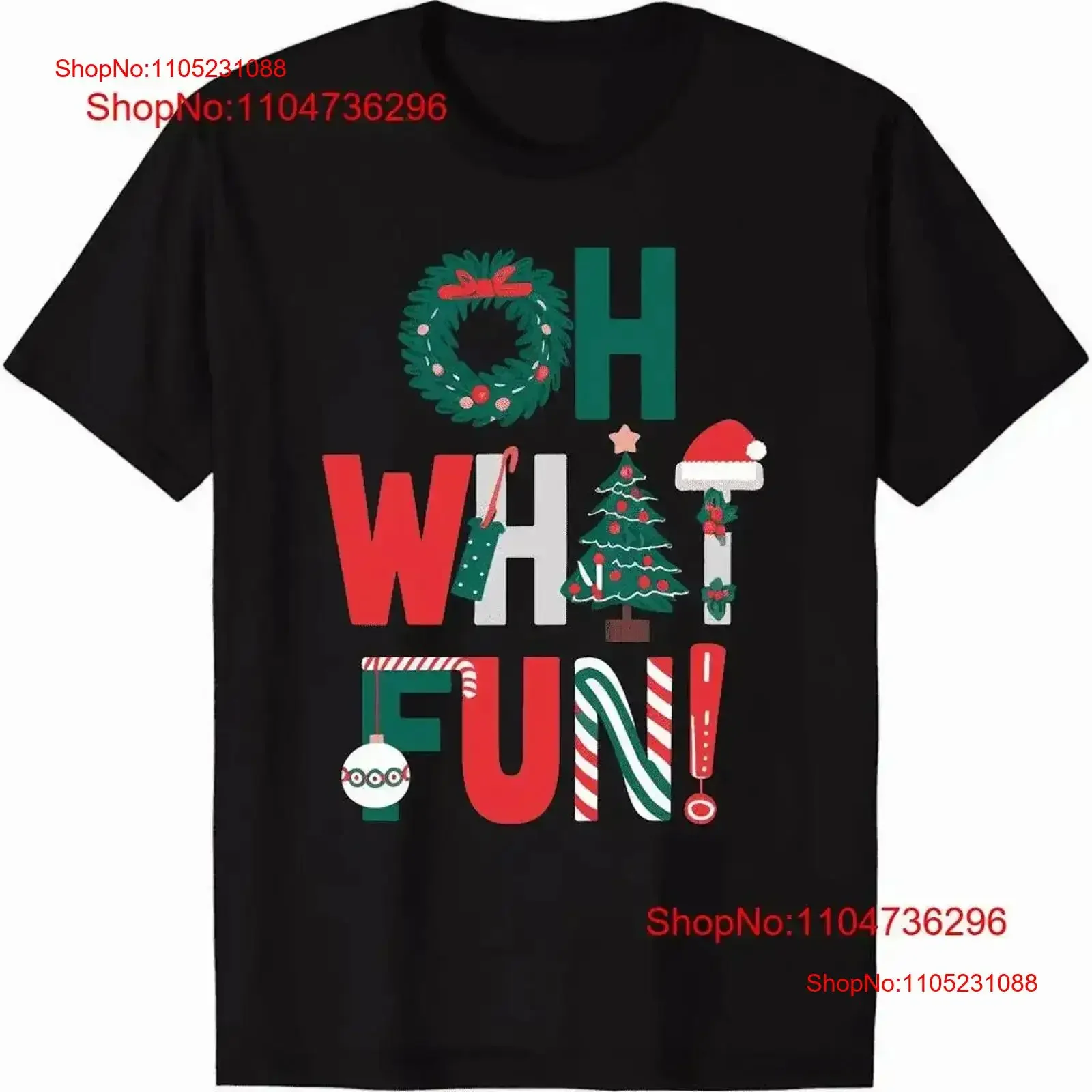 

Women Oh What Fun Christmas Tree T Shirt Cotton casual short sleeves vintage Washed Stylish Slightly fashion Stretched vintage