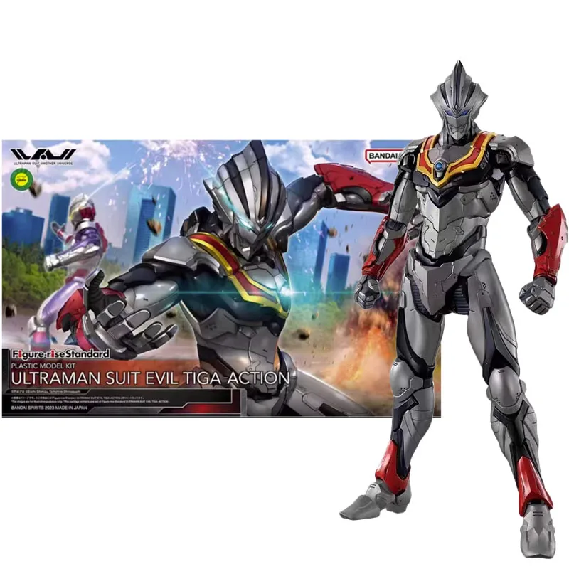 

Bandai Genuine Model Garage Kit Figure-rise Series ULTRAMAN SUIT EVIL TIGA ACTION Anime Action Figure Toys for Boys Collectible