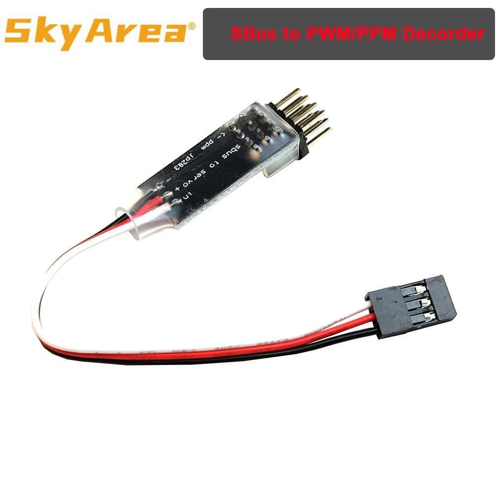 SkyArea SBUS PPM PWM Decorder Signal Conversion Module Receiver Converter for FrSky RadioMaster ELRS Futaba Receiver RC Drone