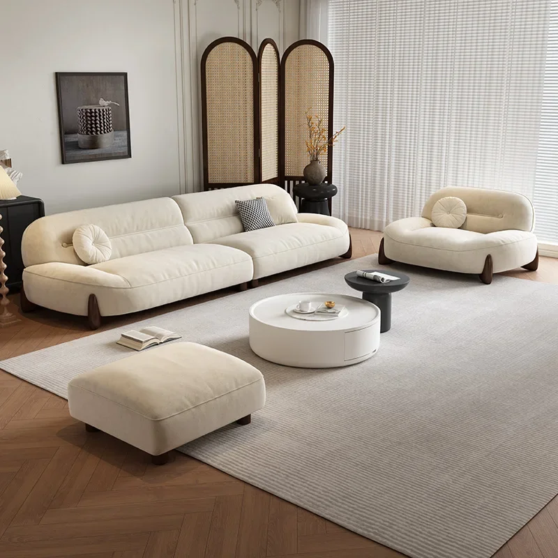 Comfortable White Sofas Living Room Fillers Modern Choice Puffs Sofa Lazy Floor Designer Divano 2 Posti Unique Furniture