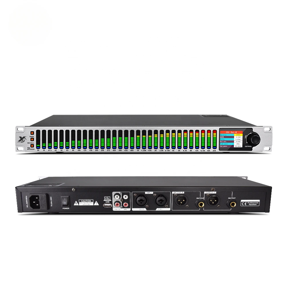 Für LED-Grafik-Equalizer 31-Band mit PC-Software Professional Audio Equalizer