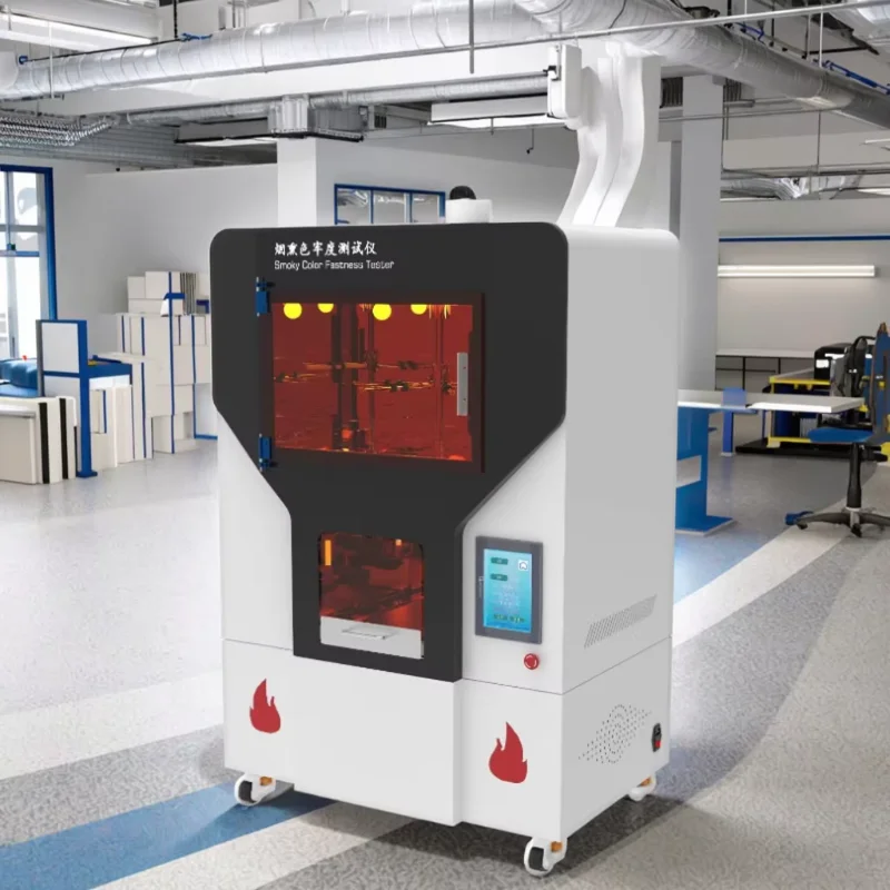 ISO 105 Smoke Color Fastness Tester Fabric Textile Smoke Color Fastness Testing Equipment Color Fastness Test Chamber