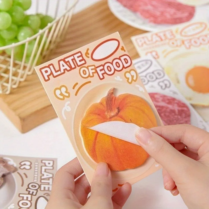 180Sheets Food/Fruit-Shaped Sticky Notes - Easy Tear, Perfect for Office Memos, Study Guides & Quick Reminders