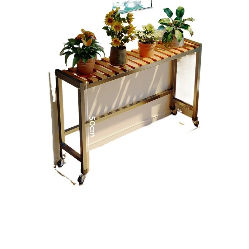 حامل نباتي متنقل رف زهور متعدد الطبقات للشرفة/غرفة المعيشة رف تخزين زاوية مع منظم عرض الأواني العصارية #6