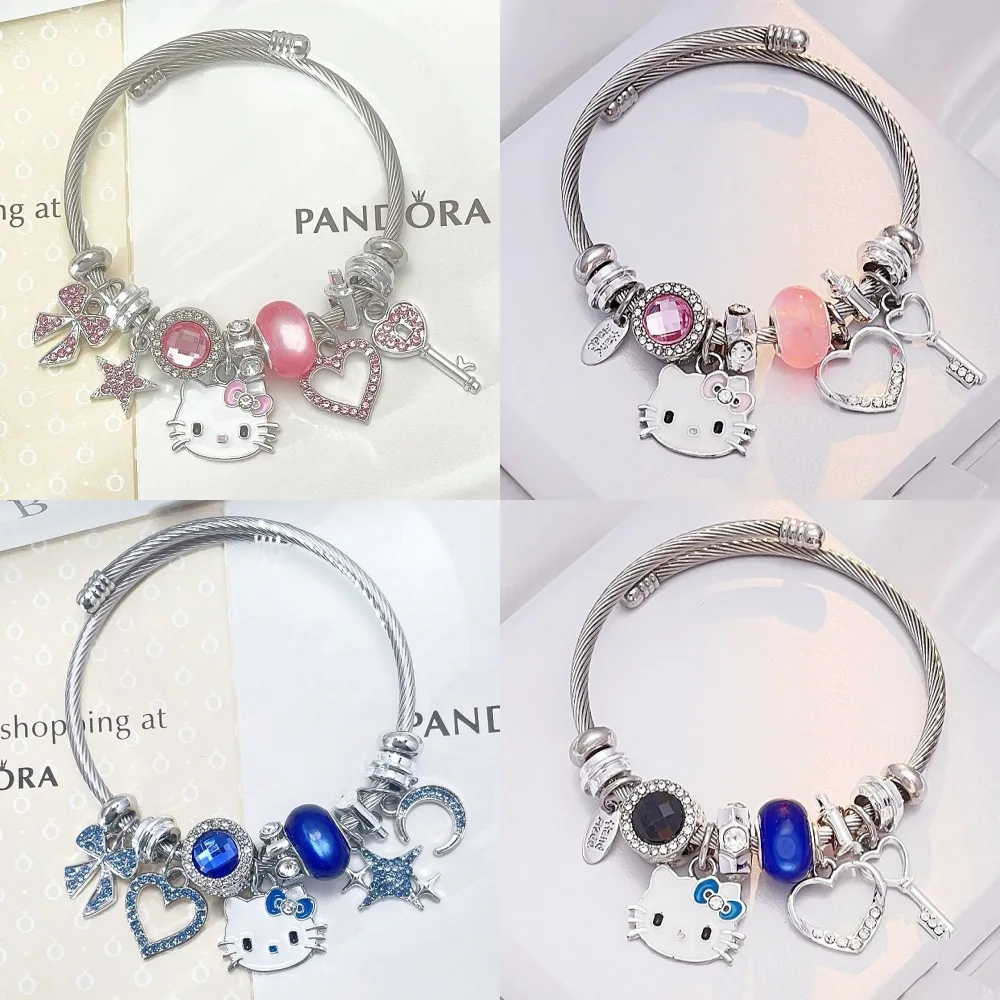 Bracelet Cute Fun Kt Cat Bracelet Female Y2K Millennial Babes Hello Kitty Cute Cartoon Bracelet Girlfriend Bracelet