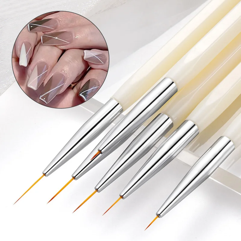 Nail Liner Very Fine Hook Line Painted Acrylic Long Handle Beauty And Health Nail Blooming Pen Pull Wire Phototherapy Spotting