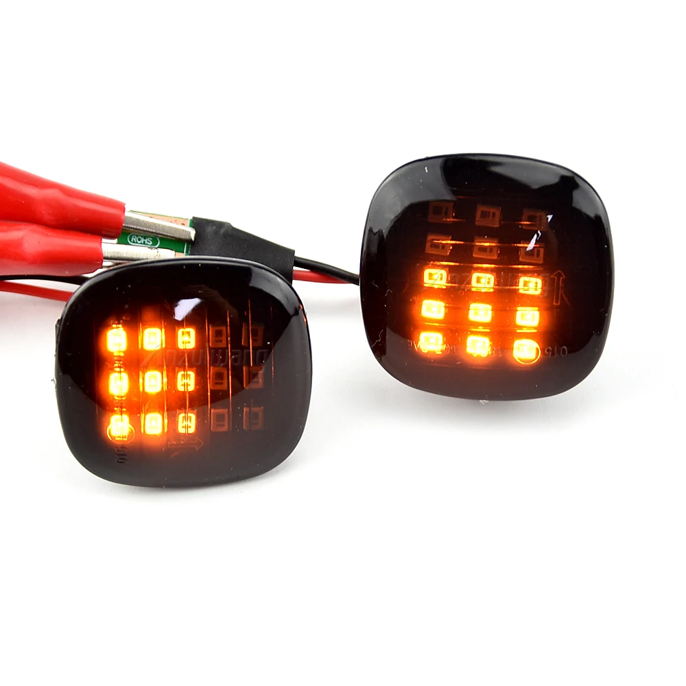 2PCS LED Turn Signal Side Marker Light Dynamic Sequential Lamp For Skoda Fabia Octavia Mk1 Mk2 Roomster Rapid NH3 view 2