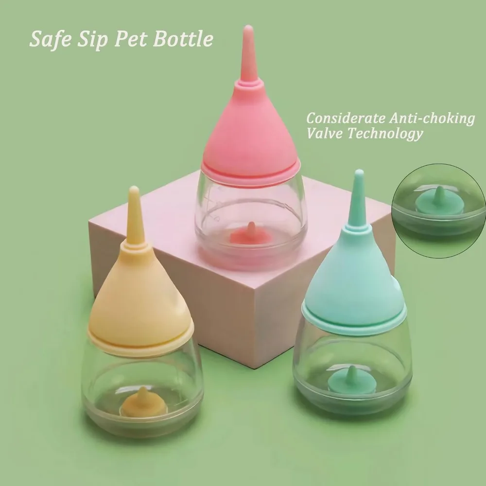 20ML Kitten Bottles for Nursing,Puppy Bottles for Nursing Puppy Milk,Anti-Choking Reusable Kitten Bottle Feeder for Newborn Pets