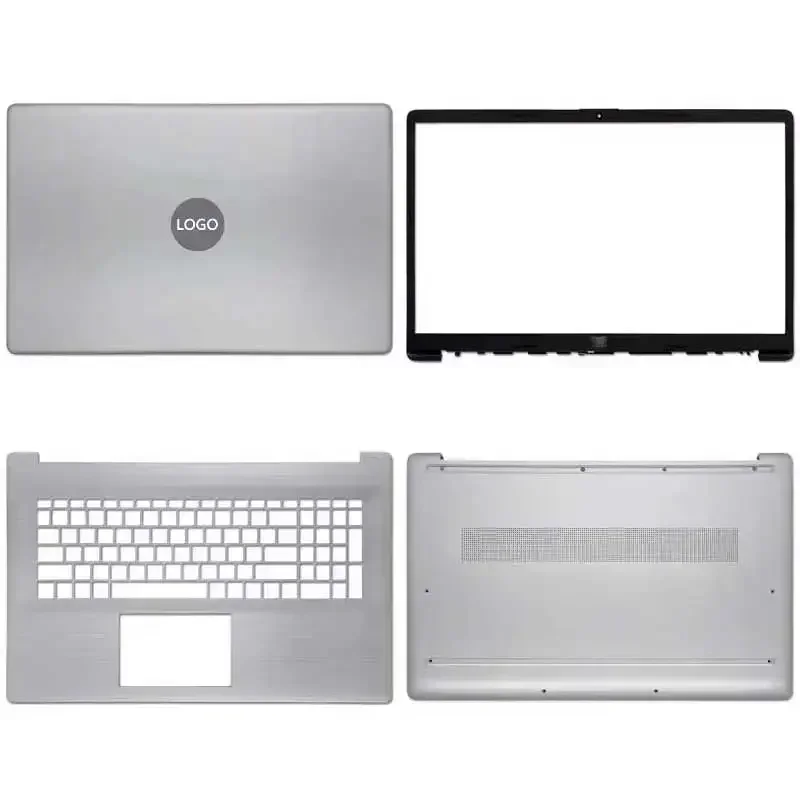 New For HP 17-CN 17-CP TPN-L140 470 G8 G9 Laptop LCD Back Cover Front Bezel Upper Palmrest Bottom Base Case Keyboard Hinges