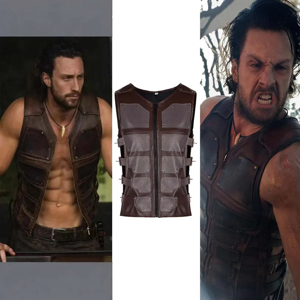 Hunter Craven Cosplay Costume Male Lead Same Style Faux Leather Vest Character Same Style Cosplay Costume