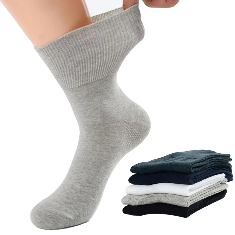 Lot de 4 paires de chaussettes pour personnes diabétiques, en coton et bambou, pour la bouche, pour mariée, hyperréfrigérateur, pour hommes et femmes