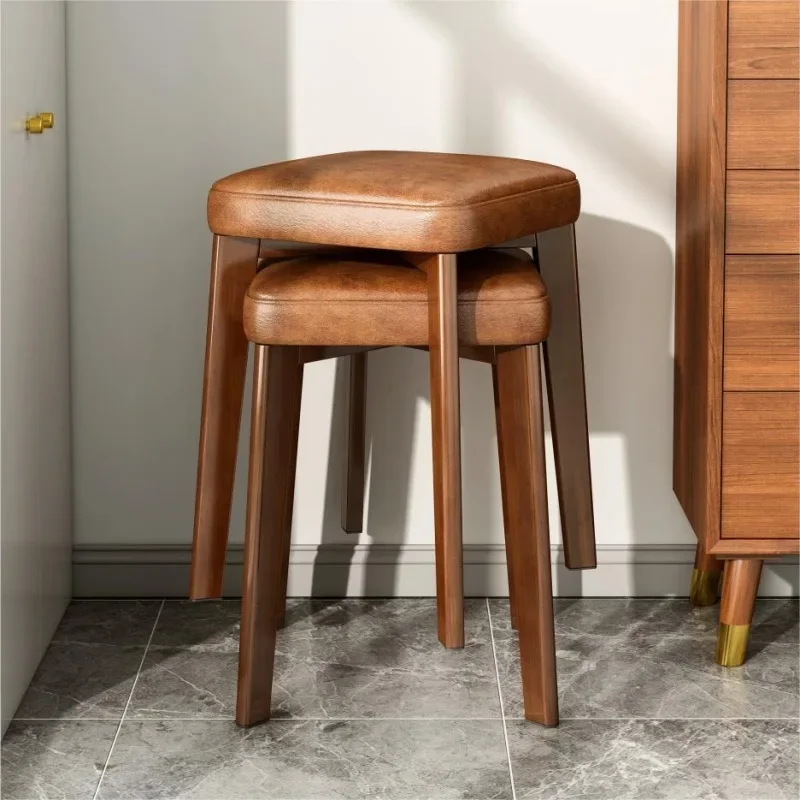 

Minimalist Design Vanity Stools Dressers Luxury Comfortable Accent Stools Nordic Modern Home Furniture Pouf Contenitore LLDS