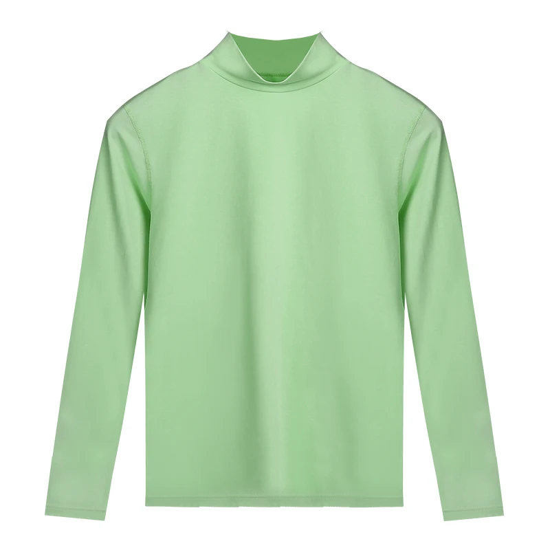 1 шт., осеннее платье женское, осенне-зимнее, женское, с высоким воротником, внутренняя одежда, топ, одинарный тонкий хлопковый свитер, теплое нижнее белье, женское