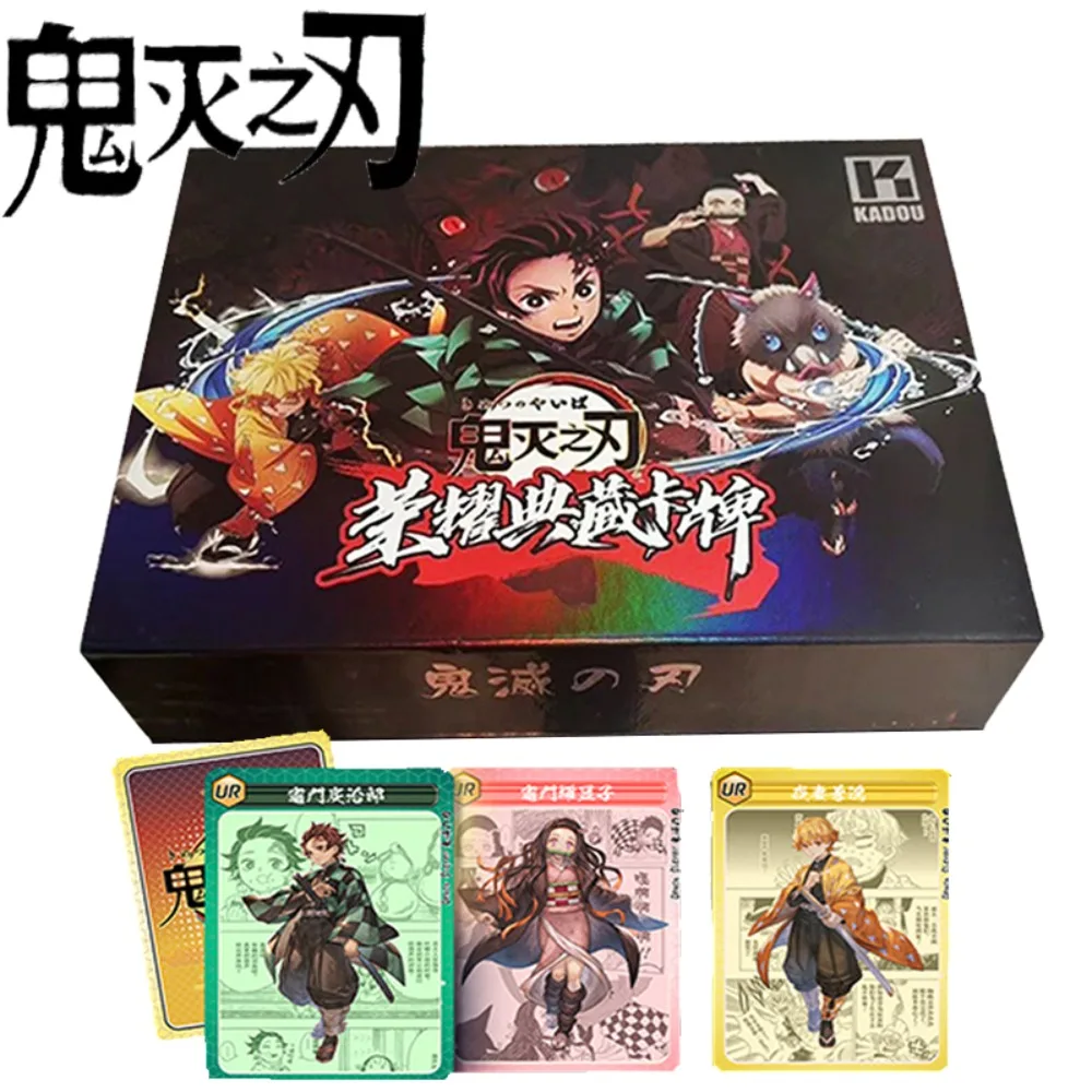 

Original Demon Slayer Card For Children Magic Battle Anime Kamado Tanjirou Kamado Nezuko Limited Game Collection Card Kids Gifts