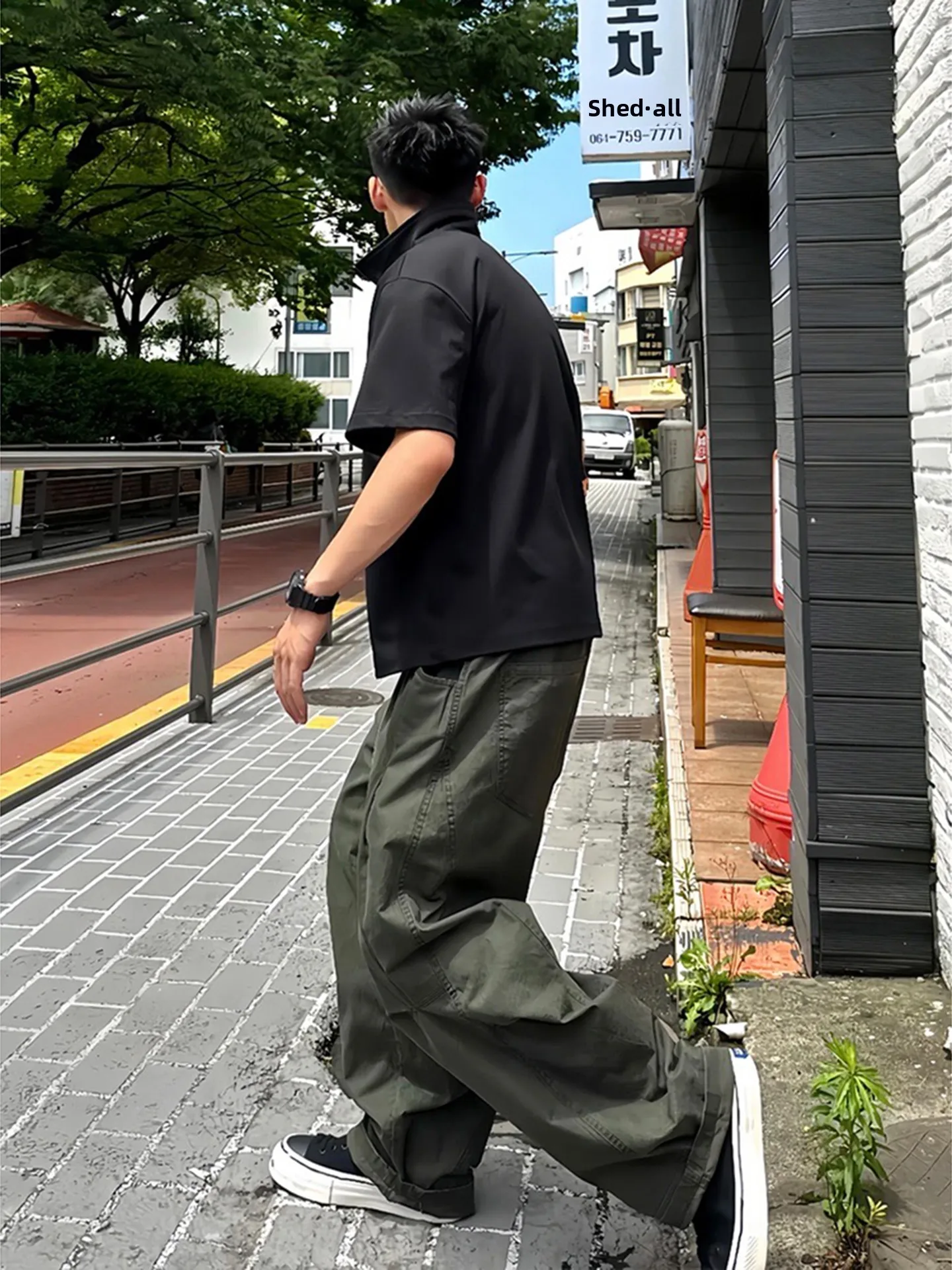 

Брюки для рабочей одежды цвета хаки, мужские осенне-зимние широкие брюки из чистого хлопка в американском стиле ретро, удлиненные прямые повседневные брюки