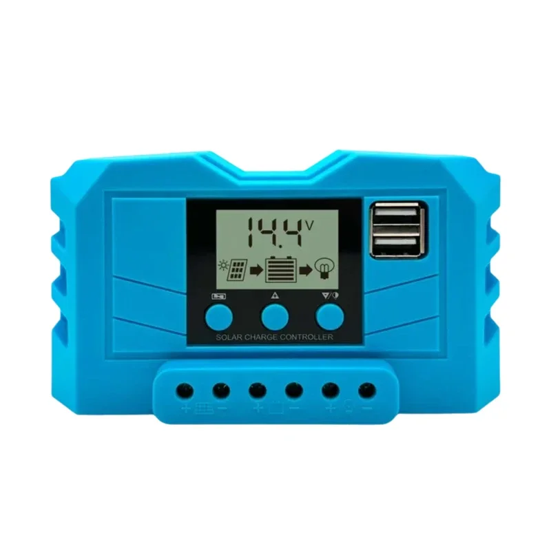 

Solar Charge Controller Automatic Universal Voltage Regulator with USB for Home Street Light Solar Panel System 30A 12V/24V