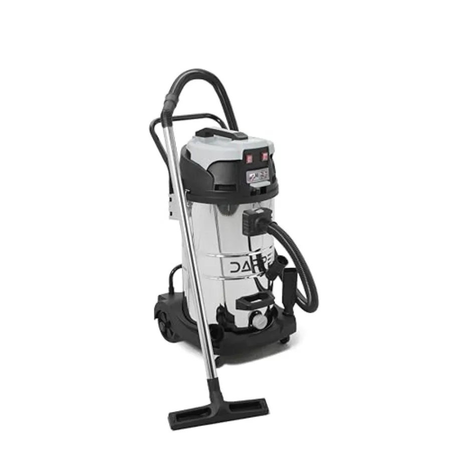 

Пылесос для сухой и влажной уборки 21 галлон, 8.5 л.с., с баком из нержавеющей стали, функция 2-в-1, портативный, для мастерской, с насадками и встроенным сливом