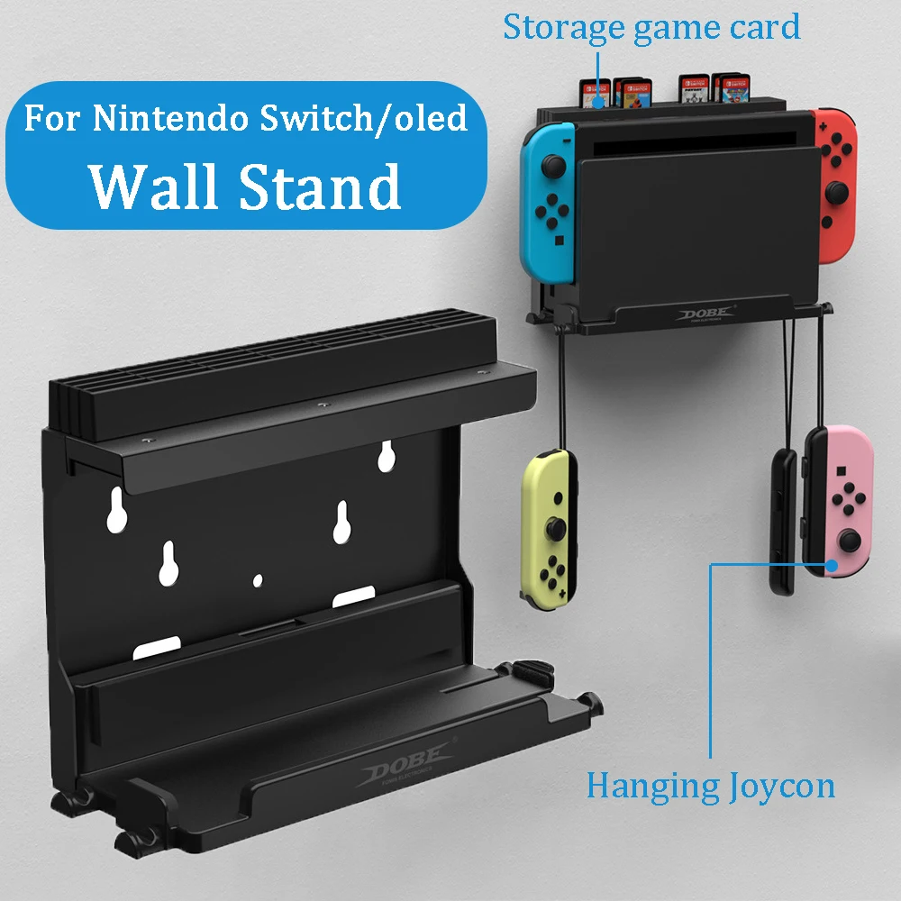 

for Nintendo Switch OLED host wall stand Switch wall storage stand with game card storage box for NS nintendo switch accessories