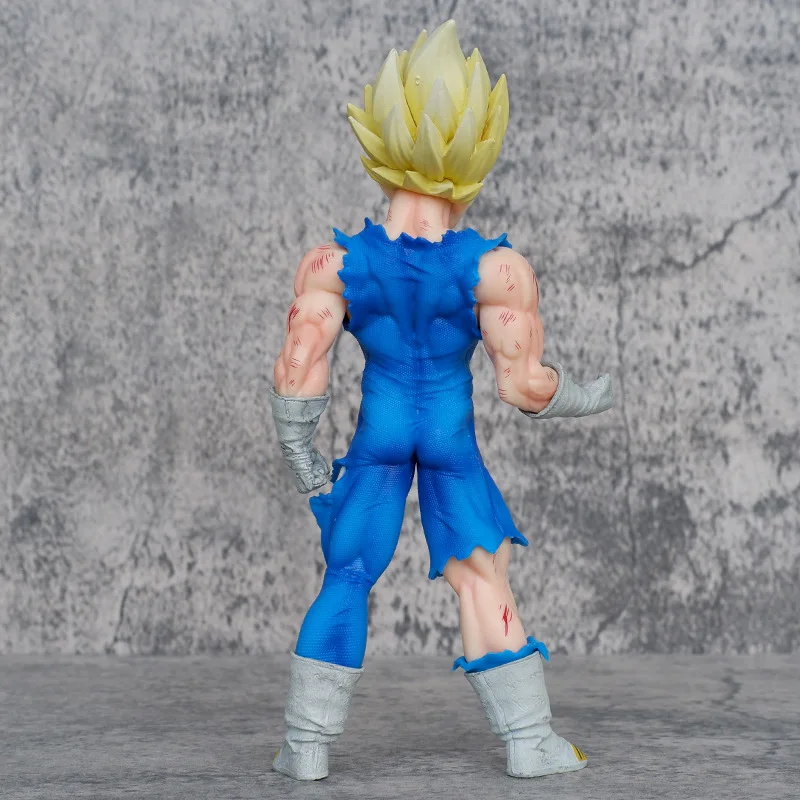 20Cm Anime Figures Vegeta Dragon Ball SKY Majin Vegeta GK Action Figures Battle Damage PVC Model Collection Ornament Toys Gifts