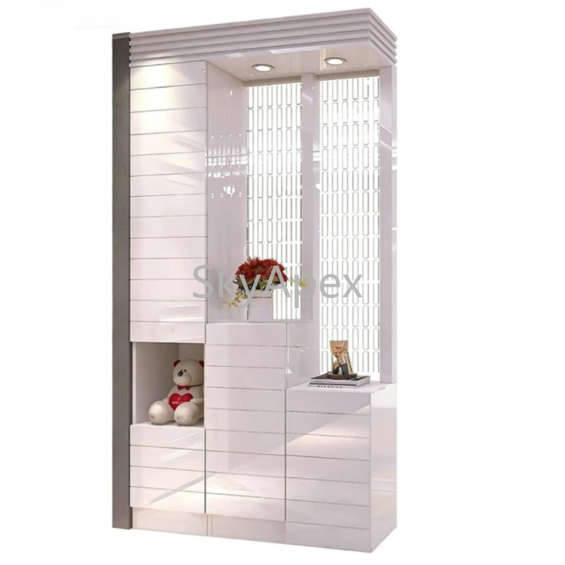 

Лакированная современная простая занавеска из бисера, перегородка большой емкости, шкаф для обуви, вход в гостиную, декор шкафа, стабильный