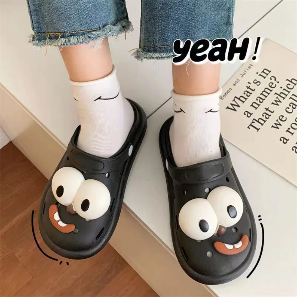 

Забавная мультяшная застежка с большими отверстиями для глаз, украшения для обуви, красивая застежка для обуви, аксессуары для обуви с 3D отверстиями