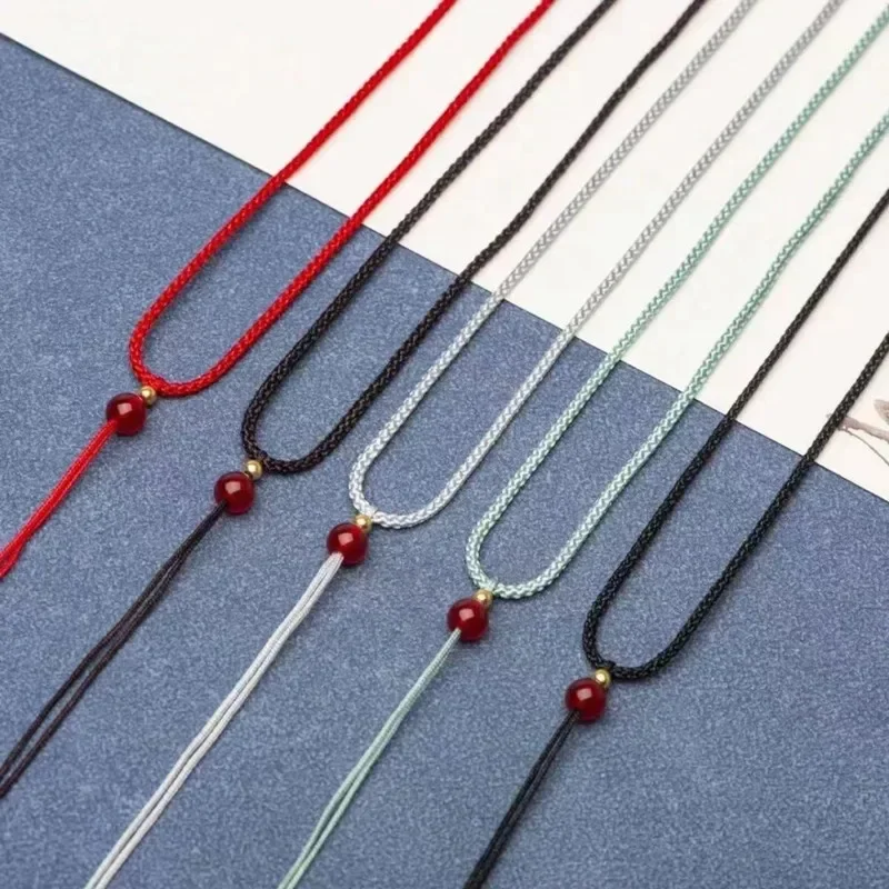 

1pc Multi-color Rope Necklace Rope Chain Adjustable Cord DIY Pendant Jewelry Making Accessories Supplies for Men and Women