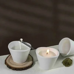 DIY Wavy Aroma Candle Cup Silicone Mold Candle Container Home Decoration Storage Ornaments Candle Holder Gift Epoxy Resin Molds